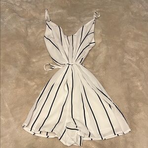 Cotton On Black and White Striped Jumpsuit